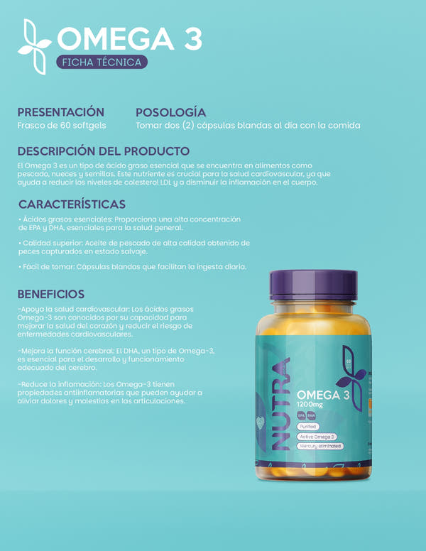 OMEGA 3 1200 MG X 60 CAPSULAS