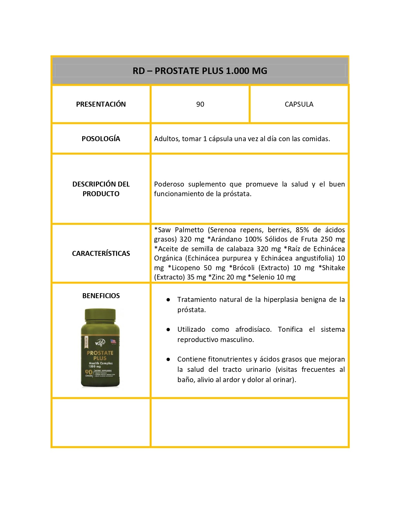PROSTATE PLUSS X 90 CAPSULAS