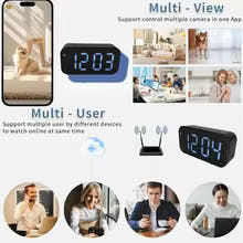 Mini Cámara Espía Reloj de Seguridad Oculta WIFI 1080P Detector