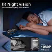 Mini Cámara Espía Reloj de Seguridad Oculta WIFI 1080P Detector